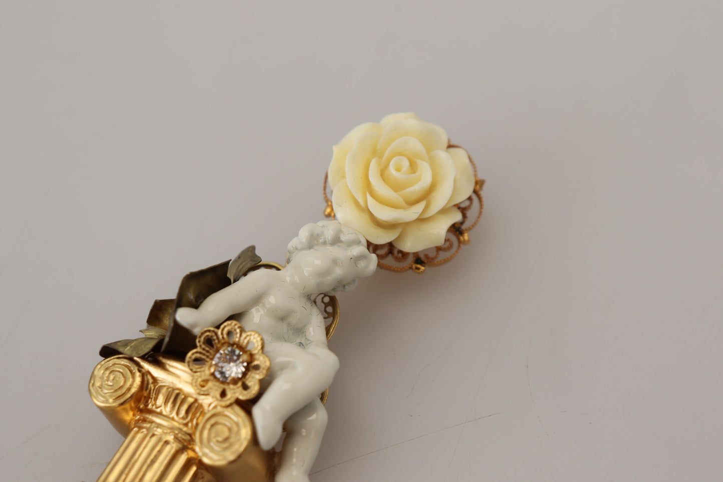 Dolce & Gabbana Elegant Cherub Clip-On Earrings