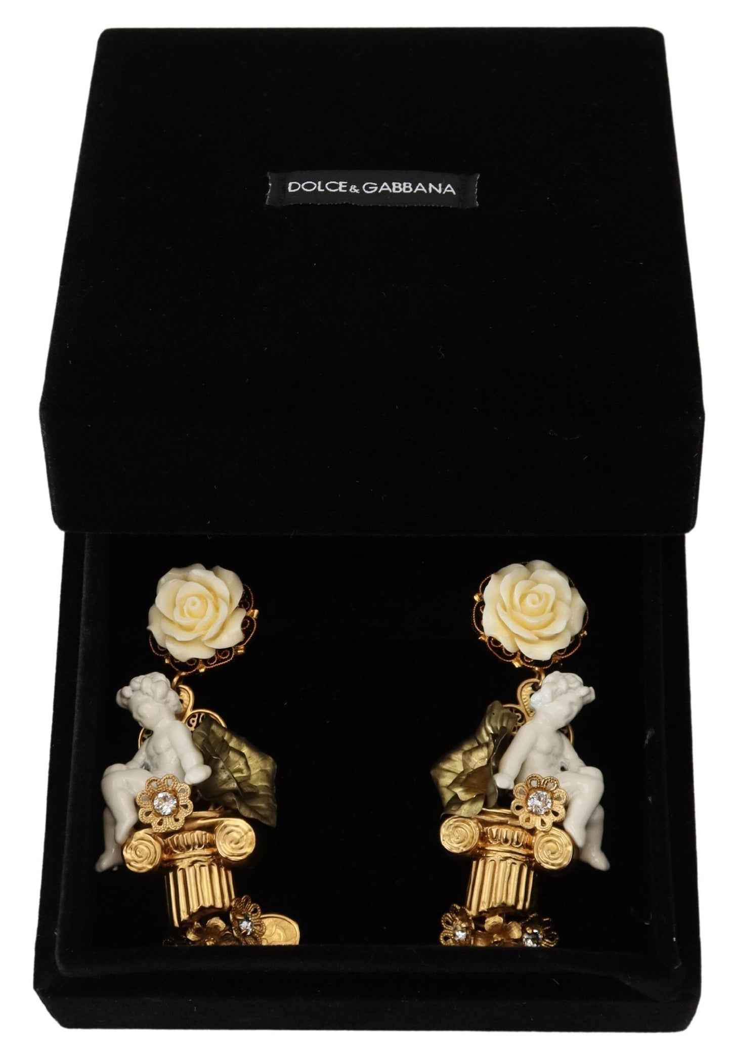 Dolce & Gabbana Elegant Cherub Clip-On Earrings