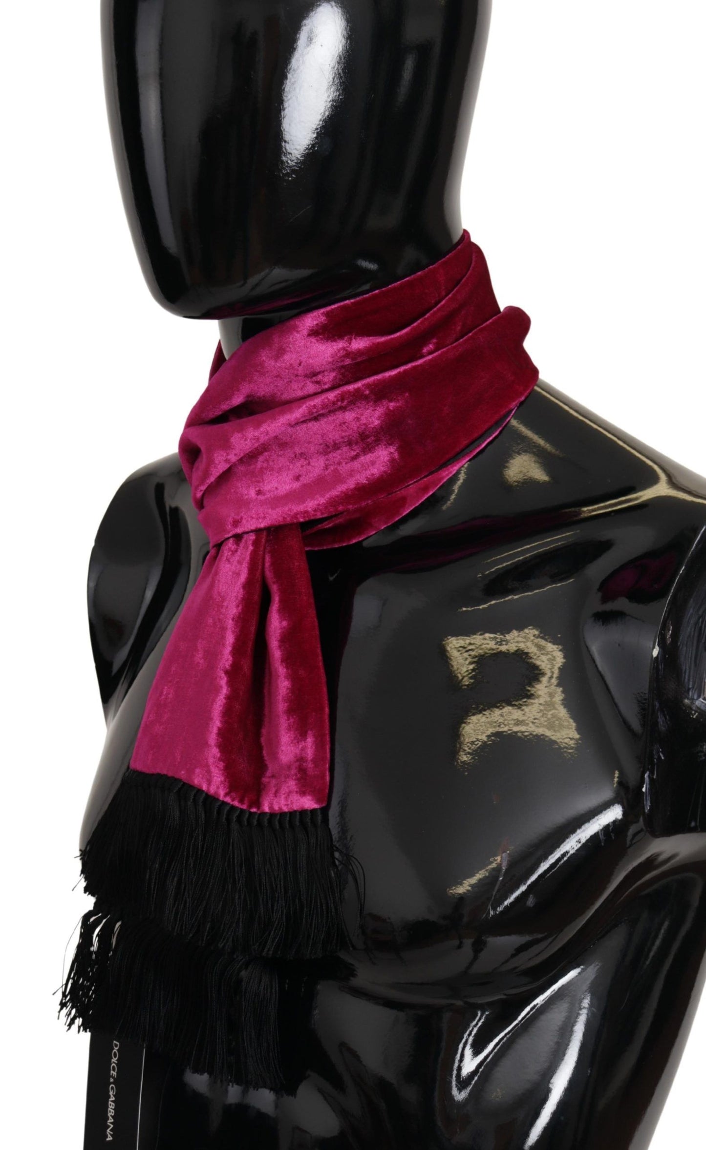 Dolce & Gabbana Elegant Magenta Silk Men's Scarf