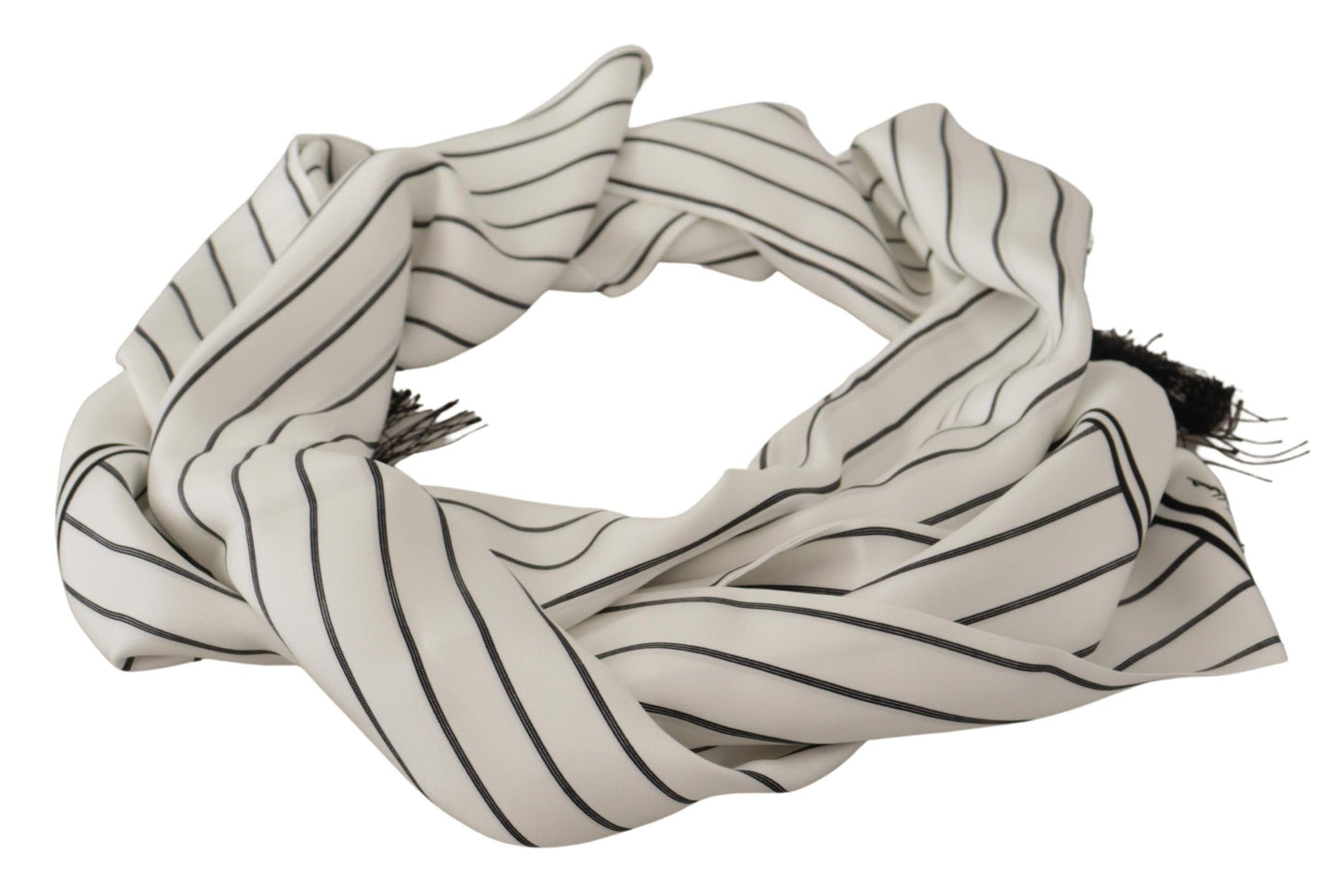 Dolce & Gabbana Elegant Striped Silk Men's Scarf