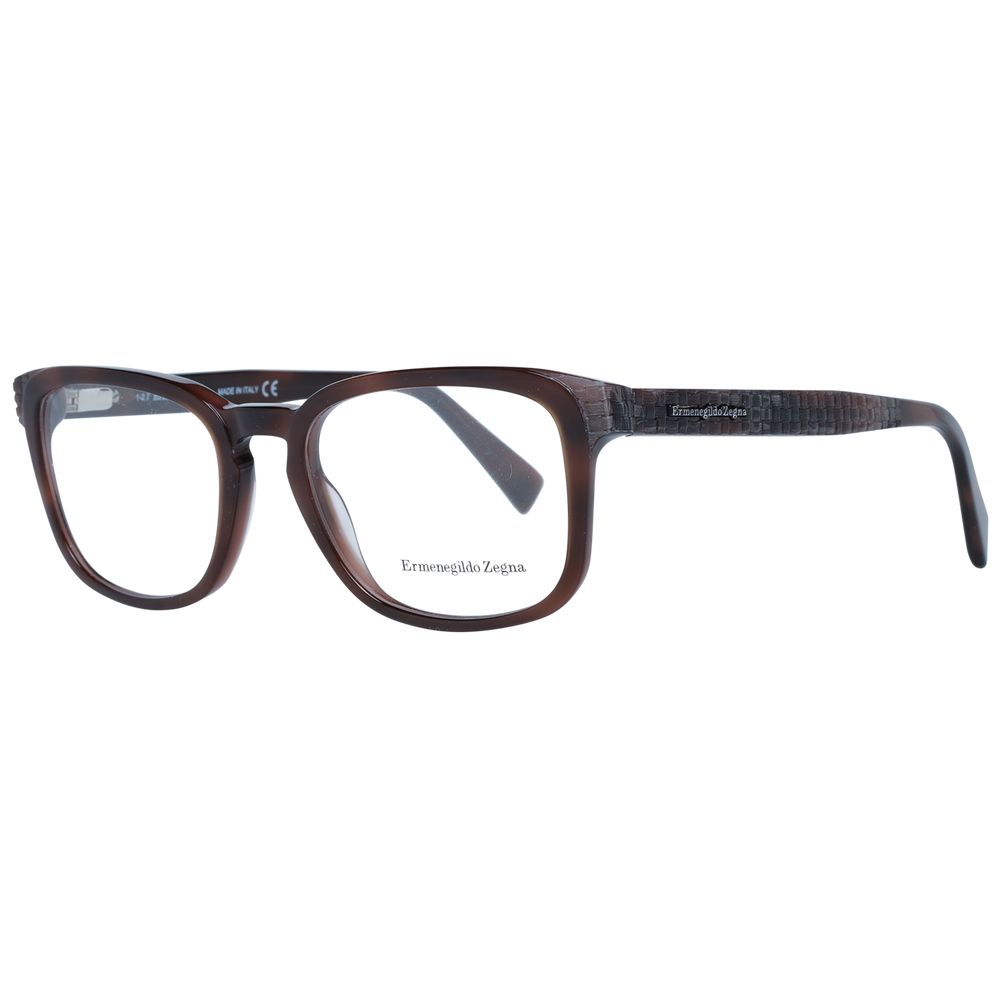 Ermenegildo Zegna Brown Men Optical Frames