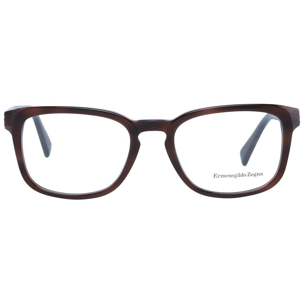 Ermenegildo Zegna Brown Men Optical Frames