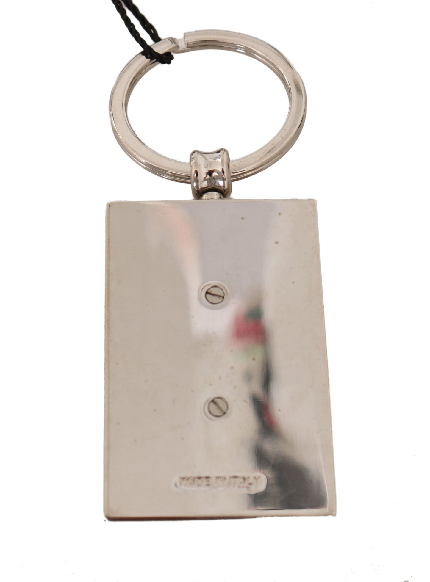 Dolce & Gabbana Elegant Green Leather Keychain