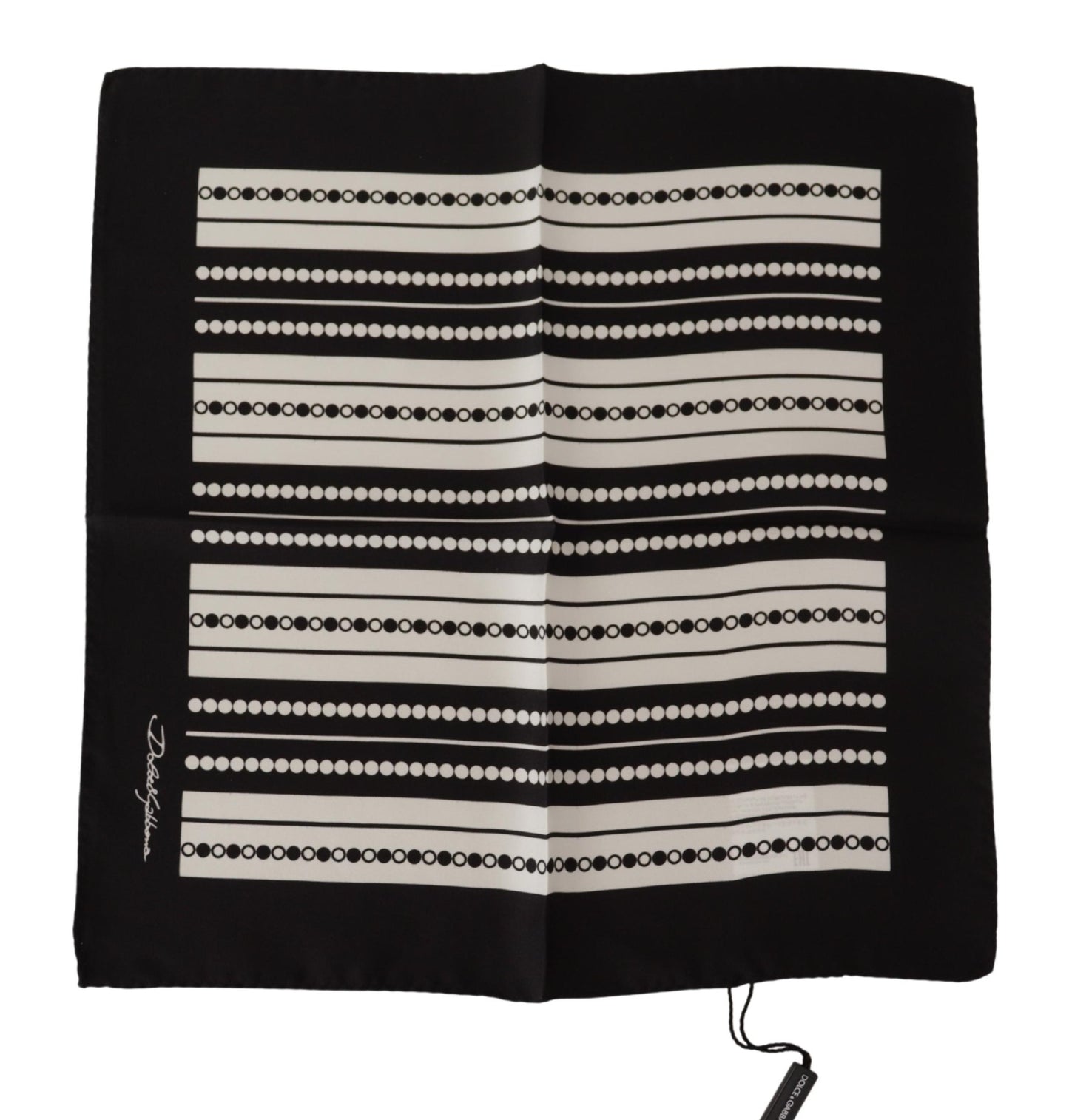 Dolce & Gabbana Elegant Monochrome Silk Scarf