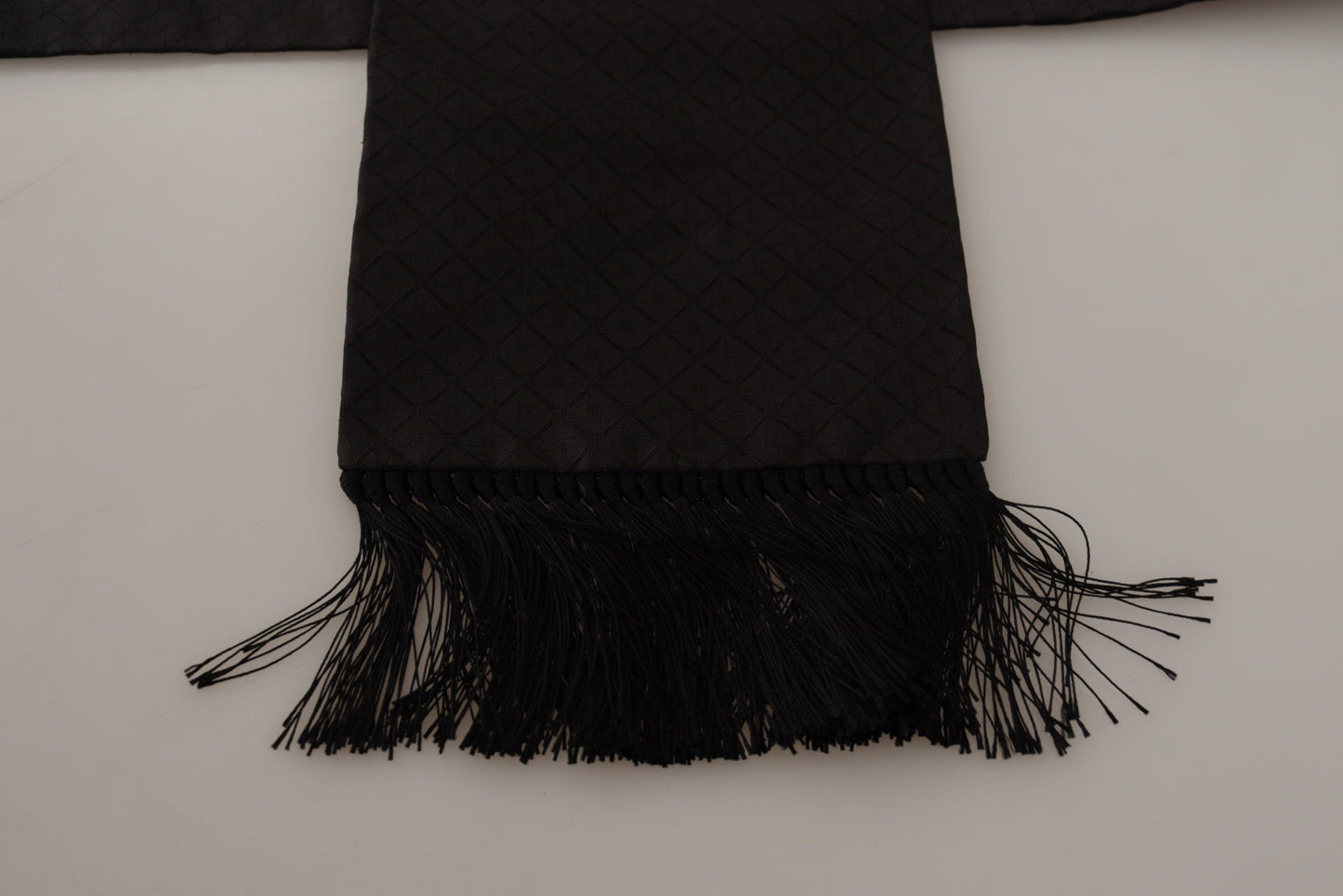 Dolce & Gabbana Elegant Black Silk Men's Scarf Wrap