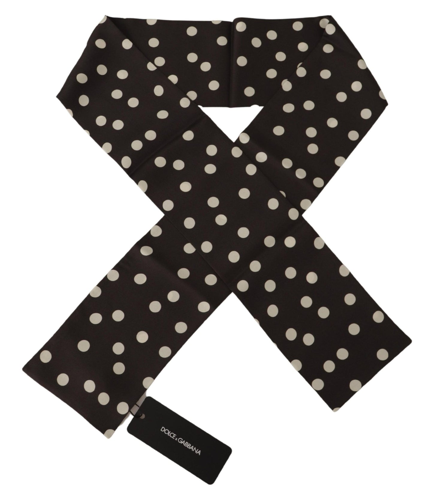 Dolce & Gabbana Elegant Polka Dot Silk Men's Scarf