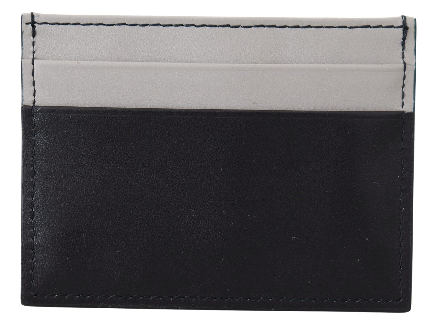 Dolce & Gabbana Elegant Two Tone Leather Cardholder