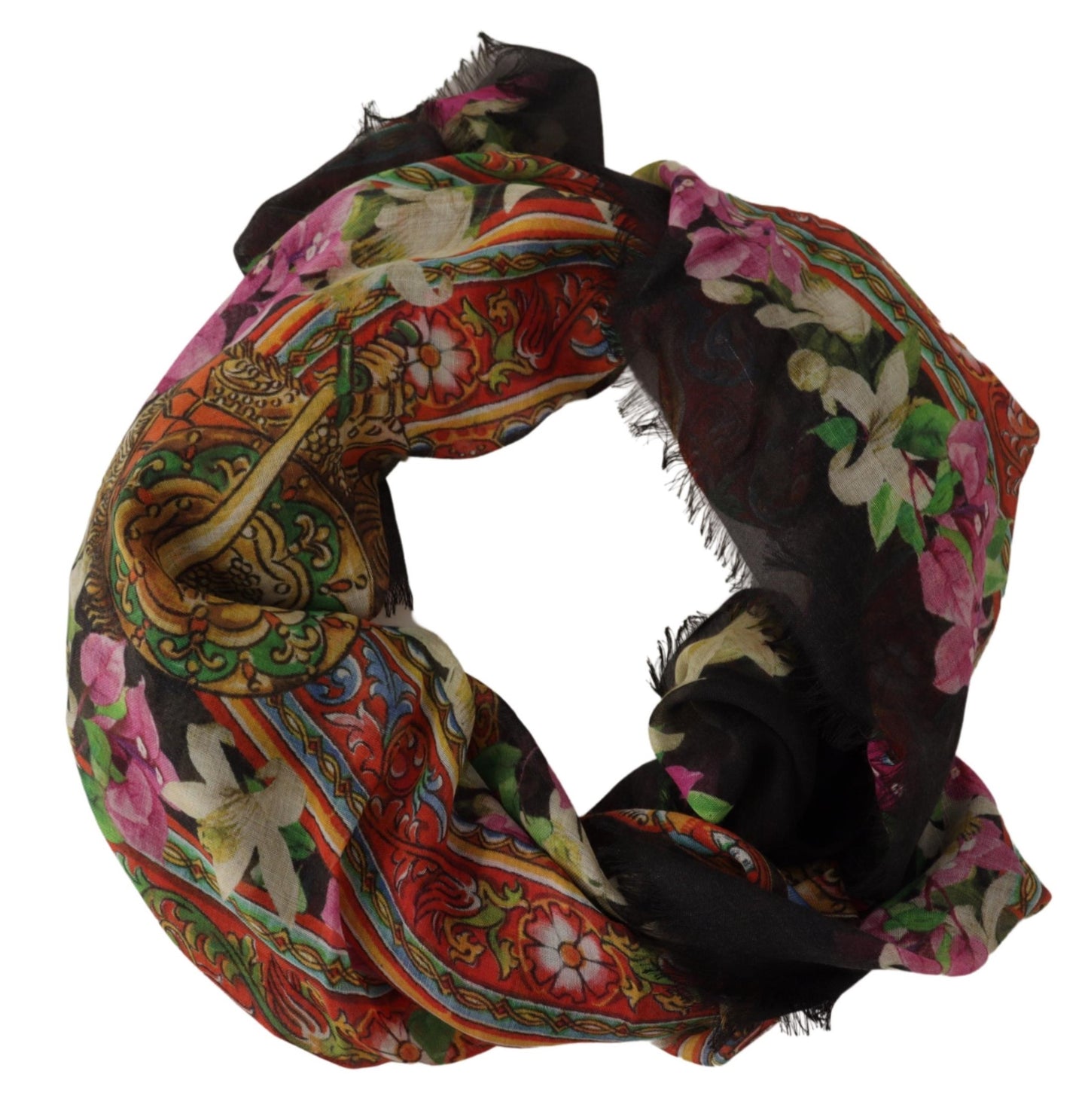 Dolce & Gabbana Elegant Multicolor Cashmere-Silk Women's Scarf