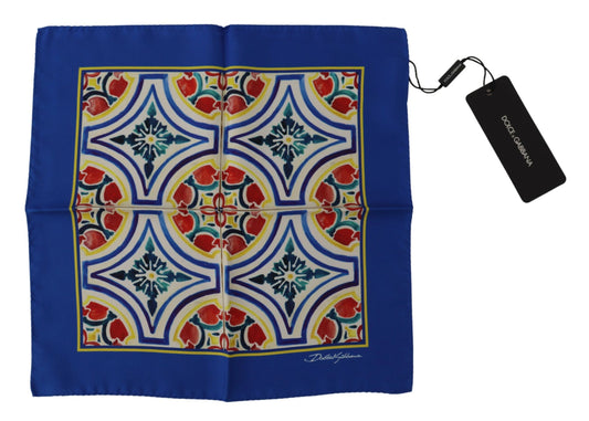 Dolce & Gabbana Elegant Silk Majolica Square Scarf