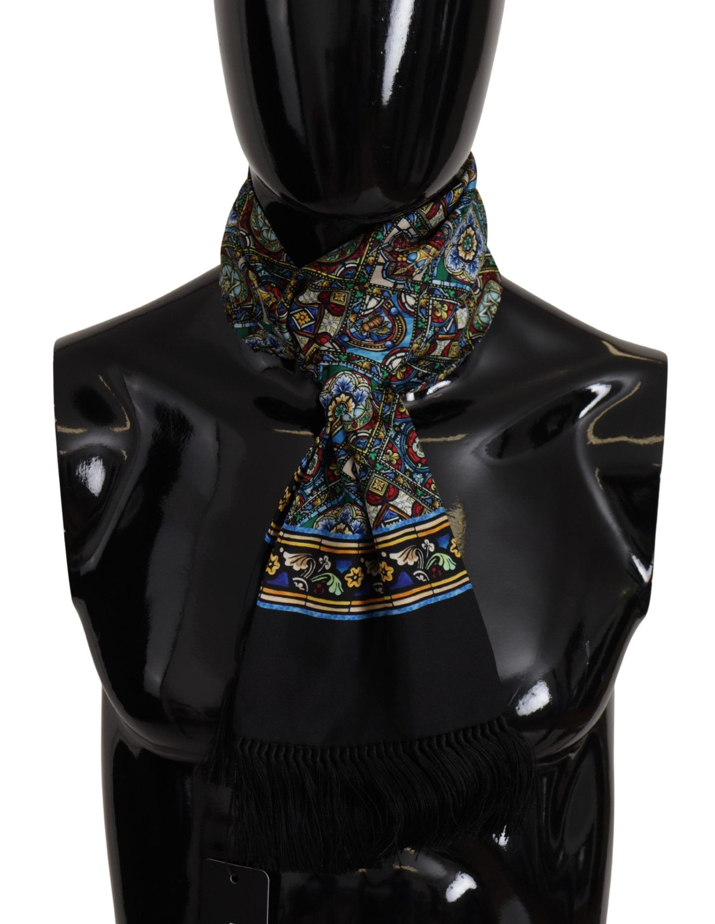 Dolce & Gabbana Elegant Multicolor Silk Men's Scarf