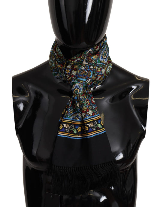 Dolce & Gabbana Elegant Multicolor Silk Men's Scarf