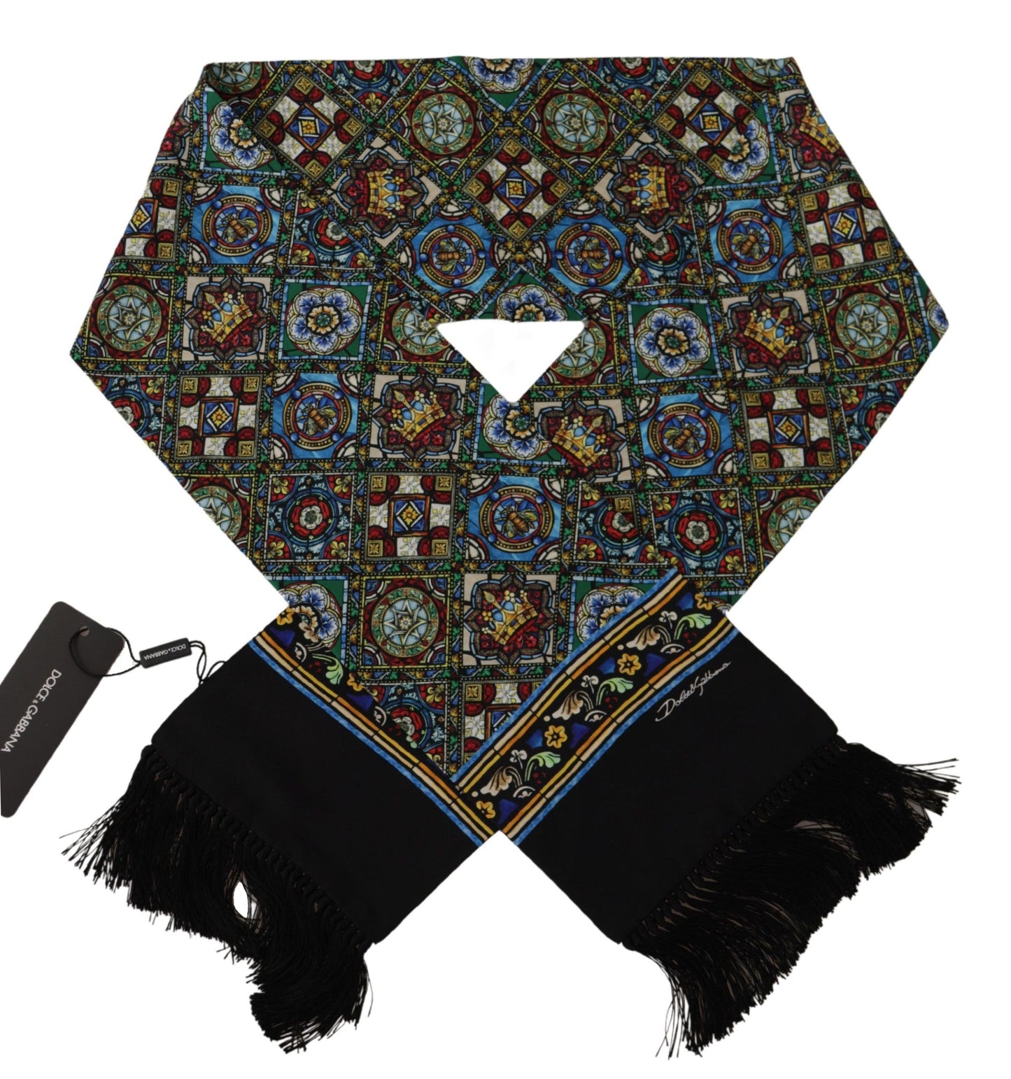 Dolce & Gabbana Elegant Multicolor Silk Men's Scarf