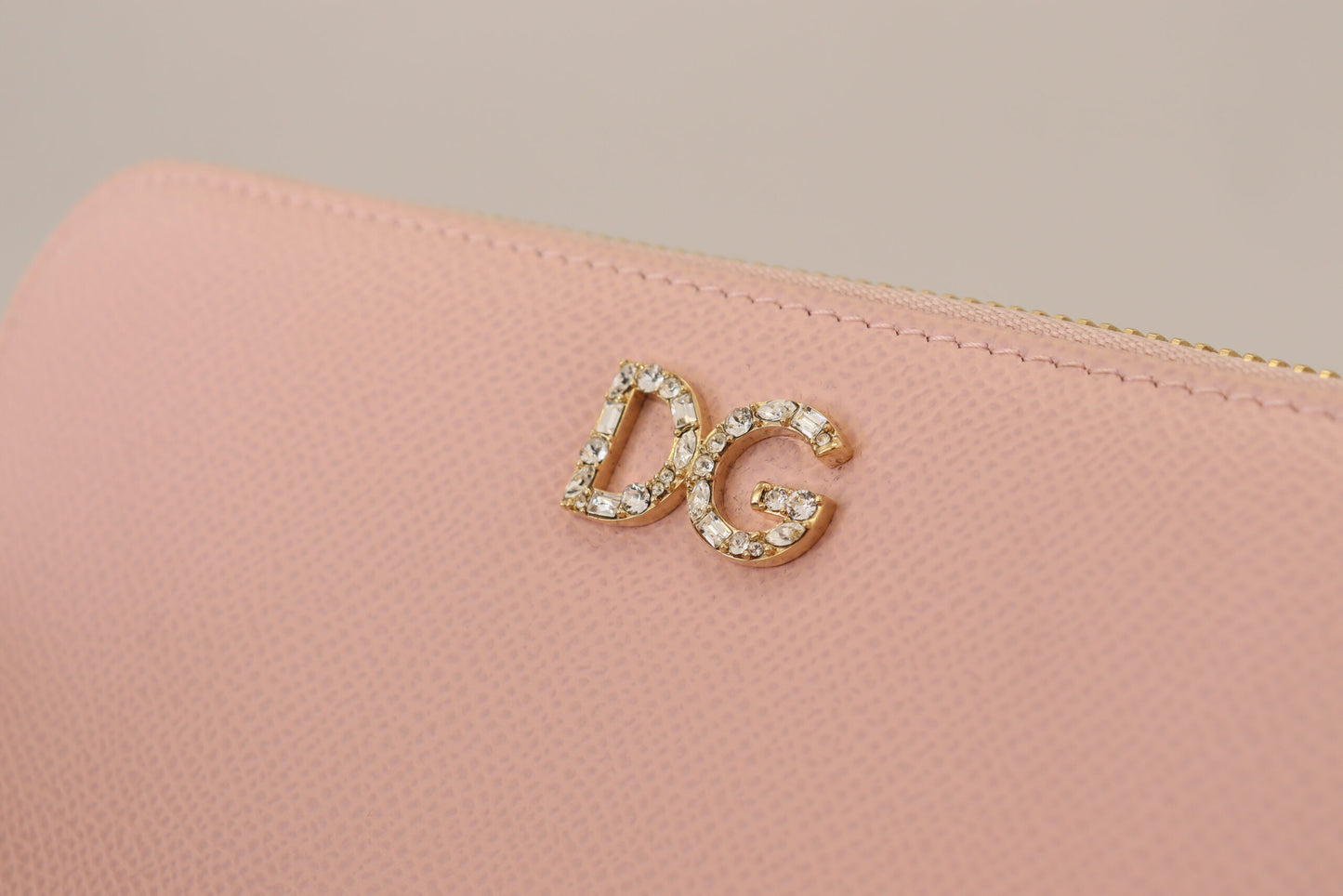 Dolce & Gabbana Elegant Pink Leather Continental Wallet