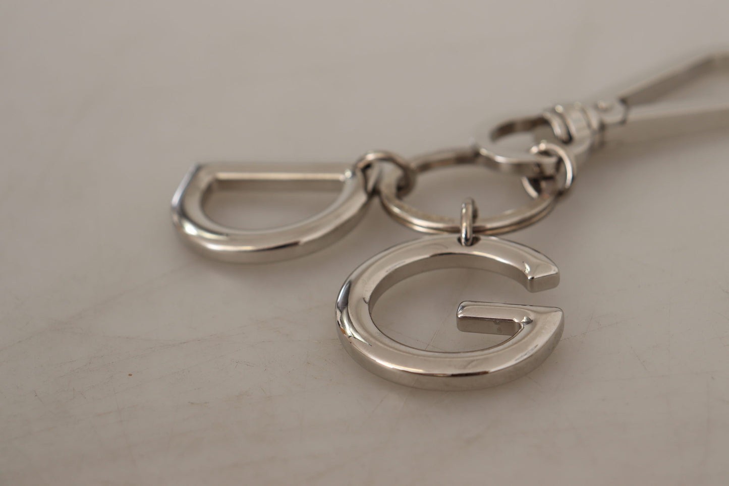 Dolce & Gabbana Elegant Silver Brass Keychain Accessory