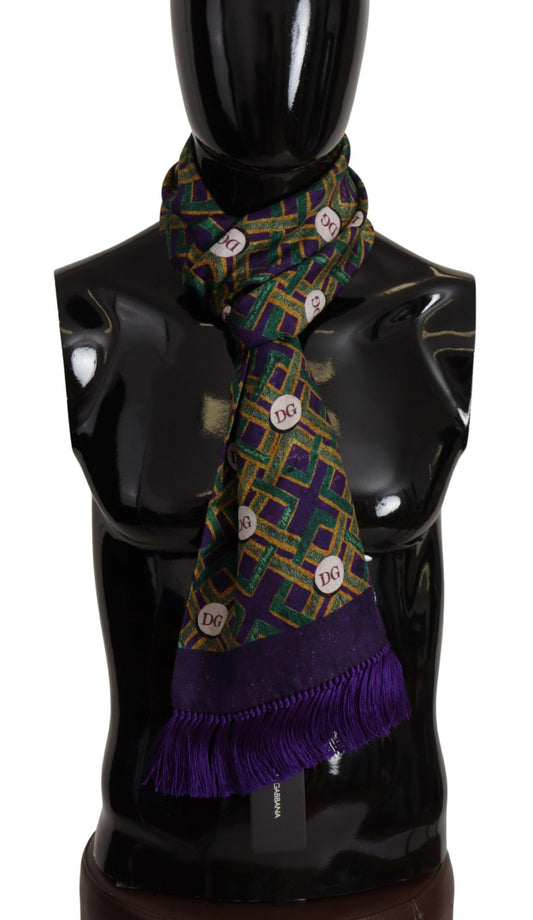 Dolce & Gabbana Elegant Multicolor Silk Men's Scarf