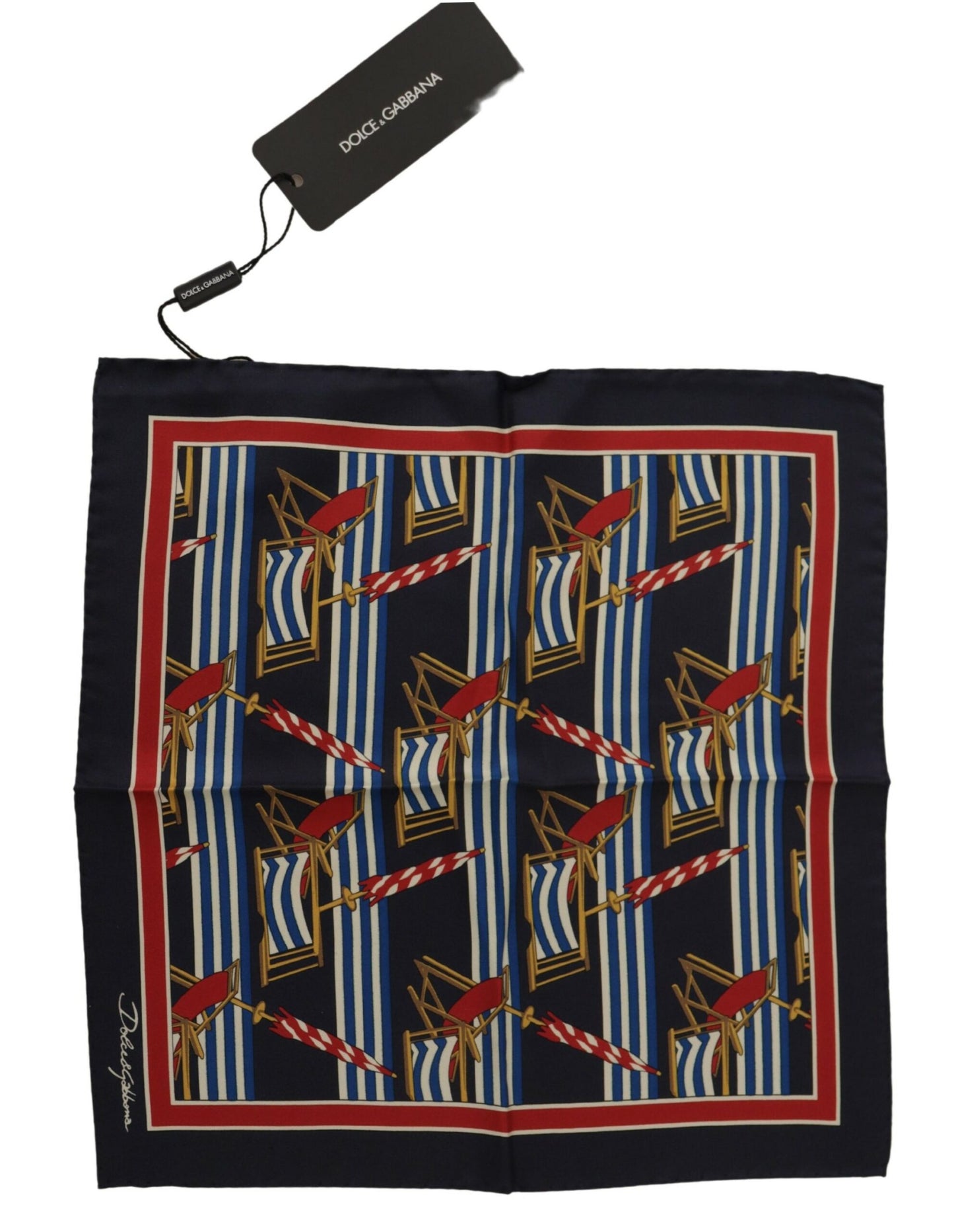 Dolce & Gabbana Elegant Multicolor Silk Men's Square Scarf