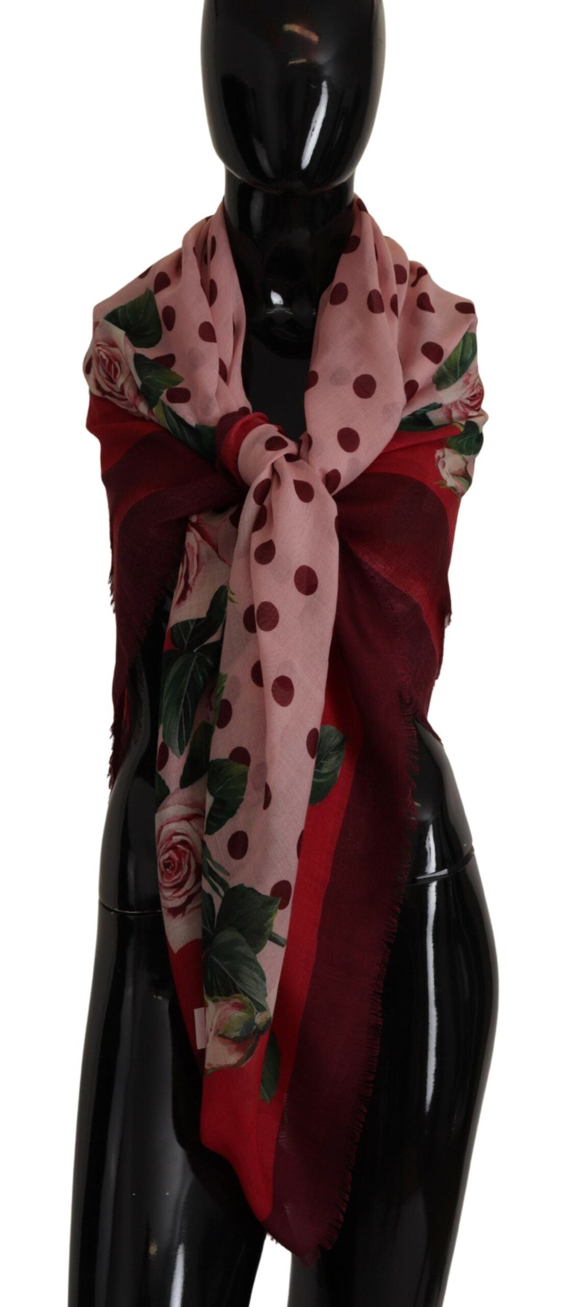 Dolce & Gabbana Elegant Floral Cashmere-Silk Women's Scarf