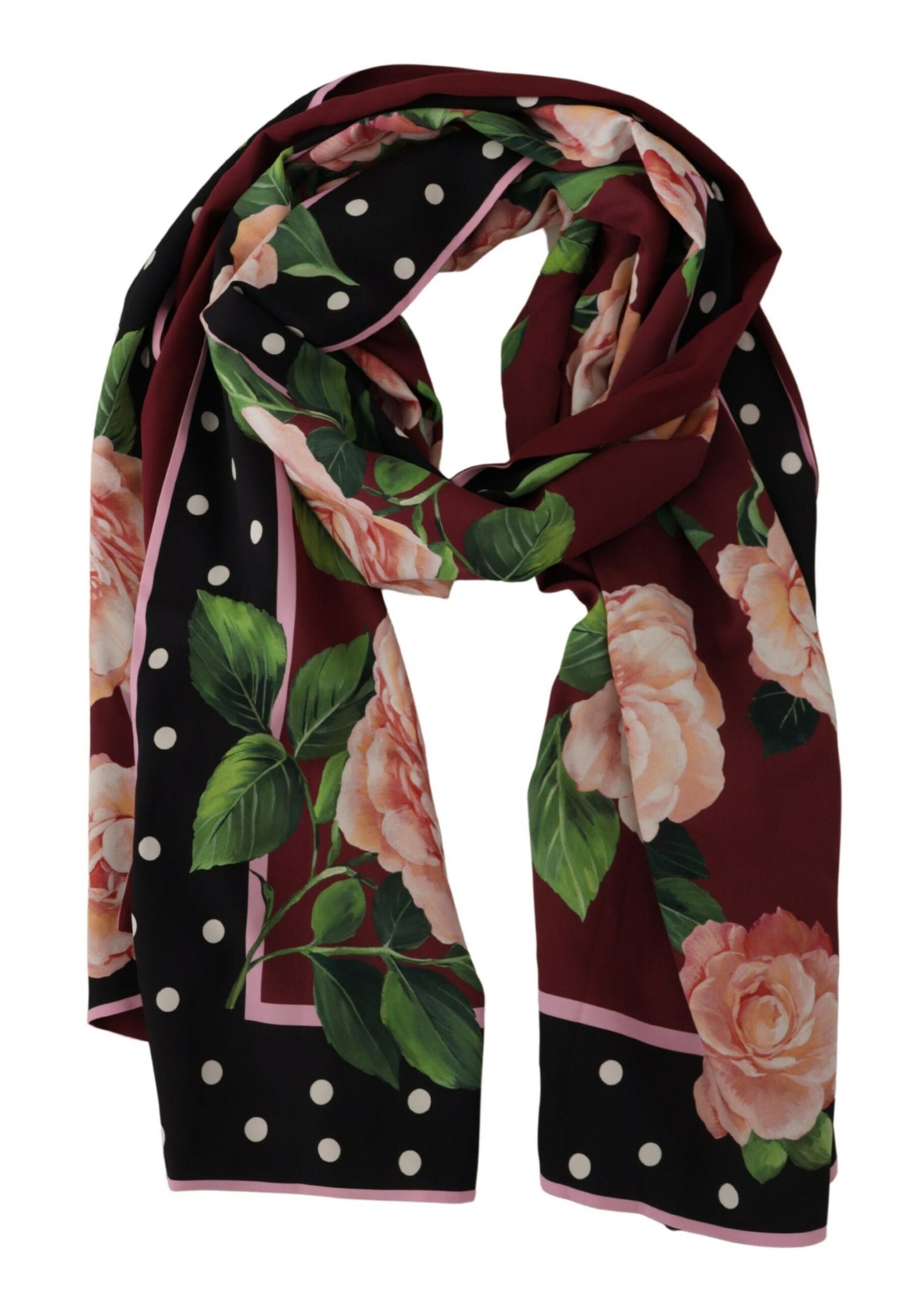 Dolce & Gabbana Elegant Floral Silk Blend Shawl