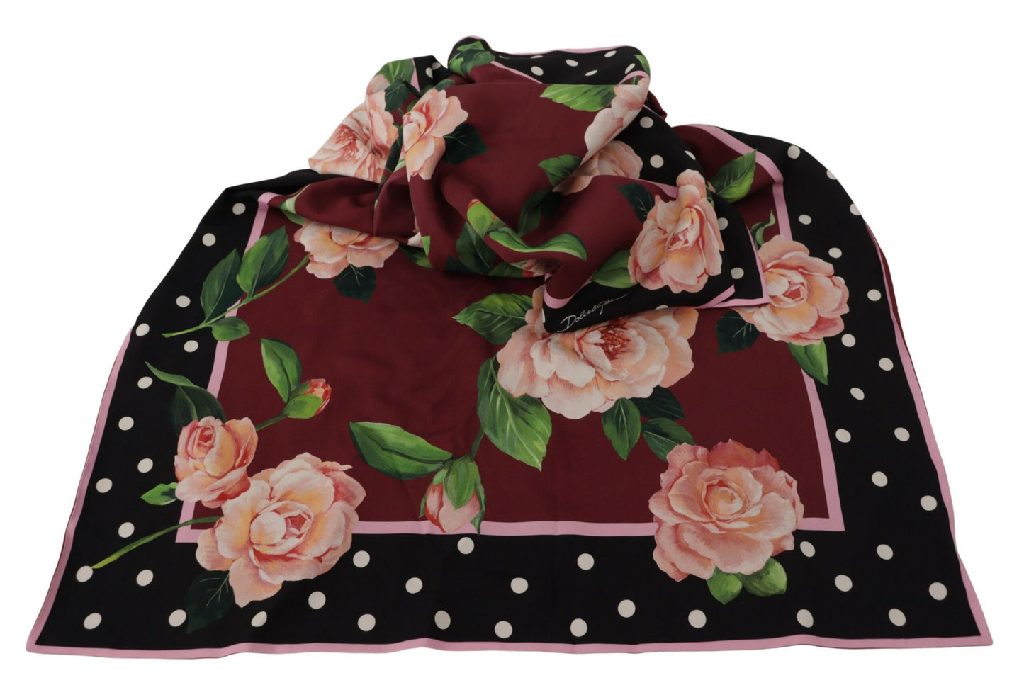 Dolce & Gabbana Elegant Floral Silk Blend Shawl