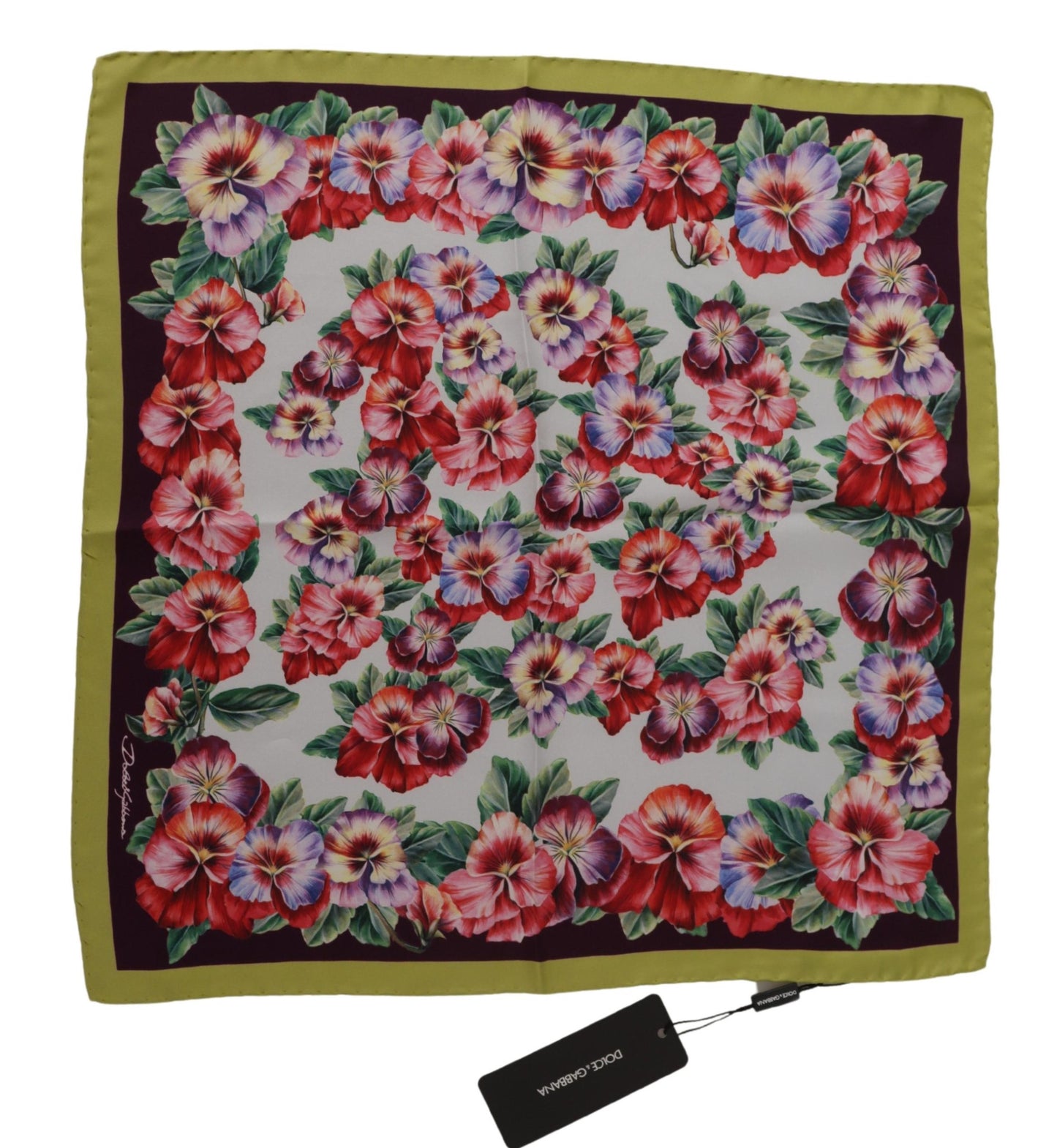 Dolce & Gabbana Floral Elegance Silk Square Scarf