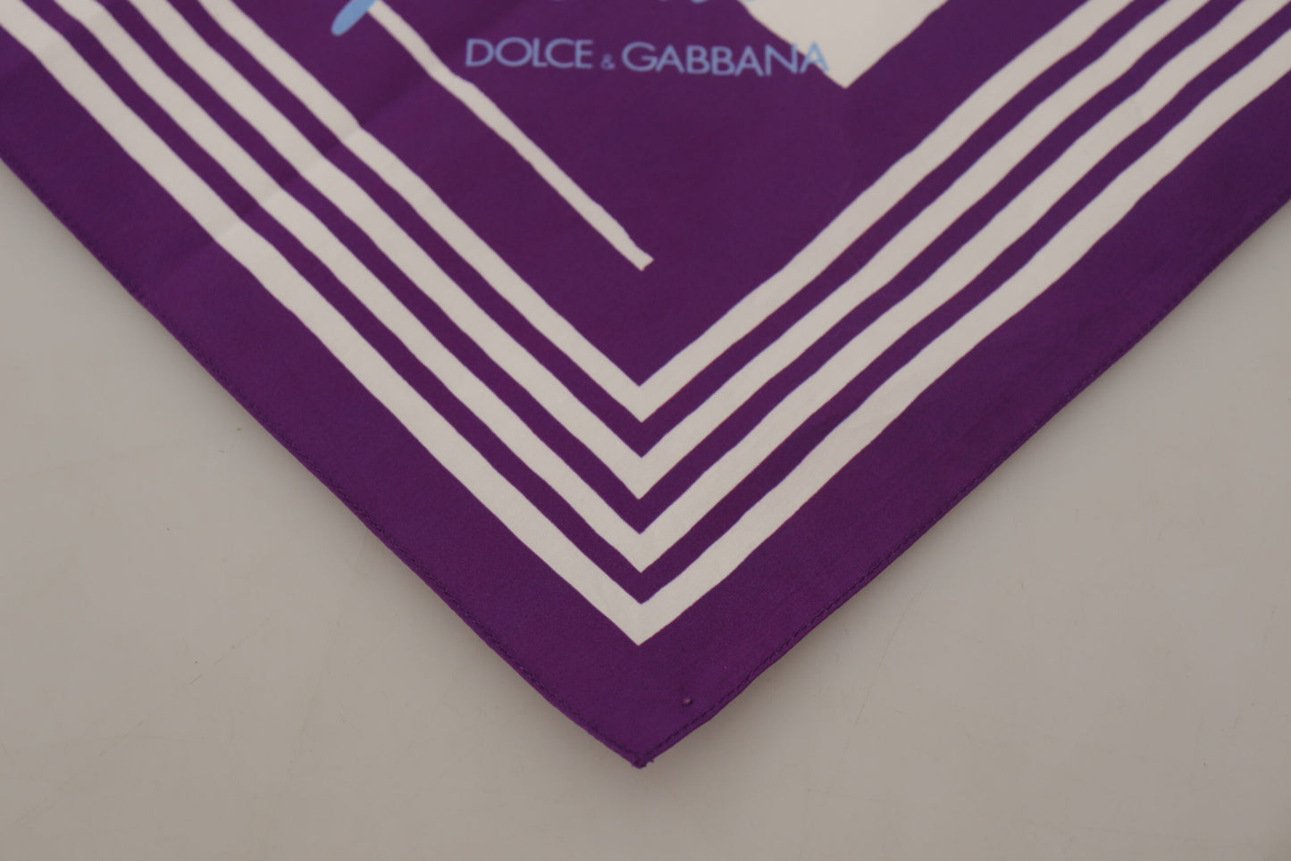 Dolce & Gabbana Elegant Purple Cotton Scarf