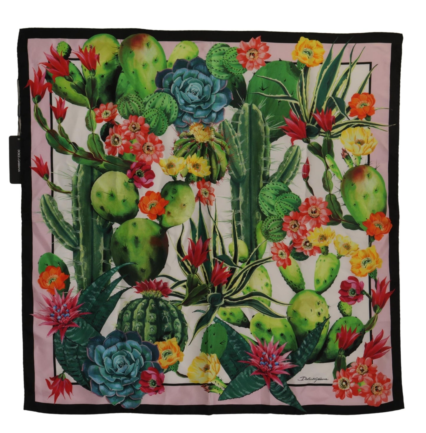 Dolce & Gabbana Floral Silk Square Scarf