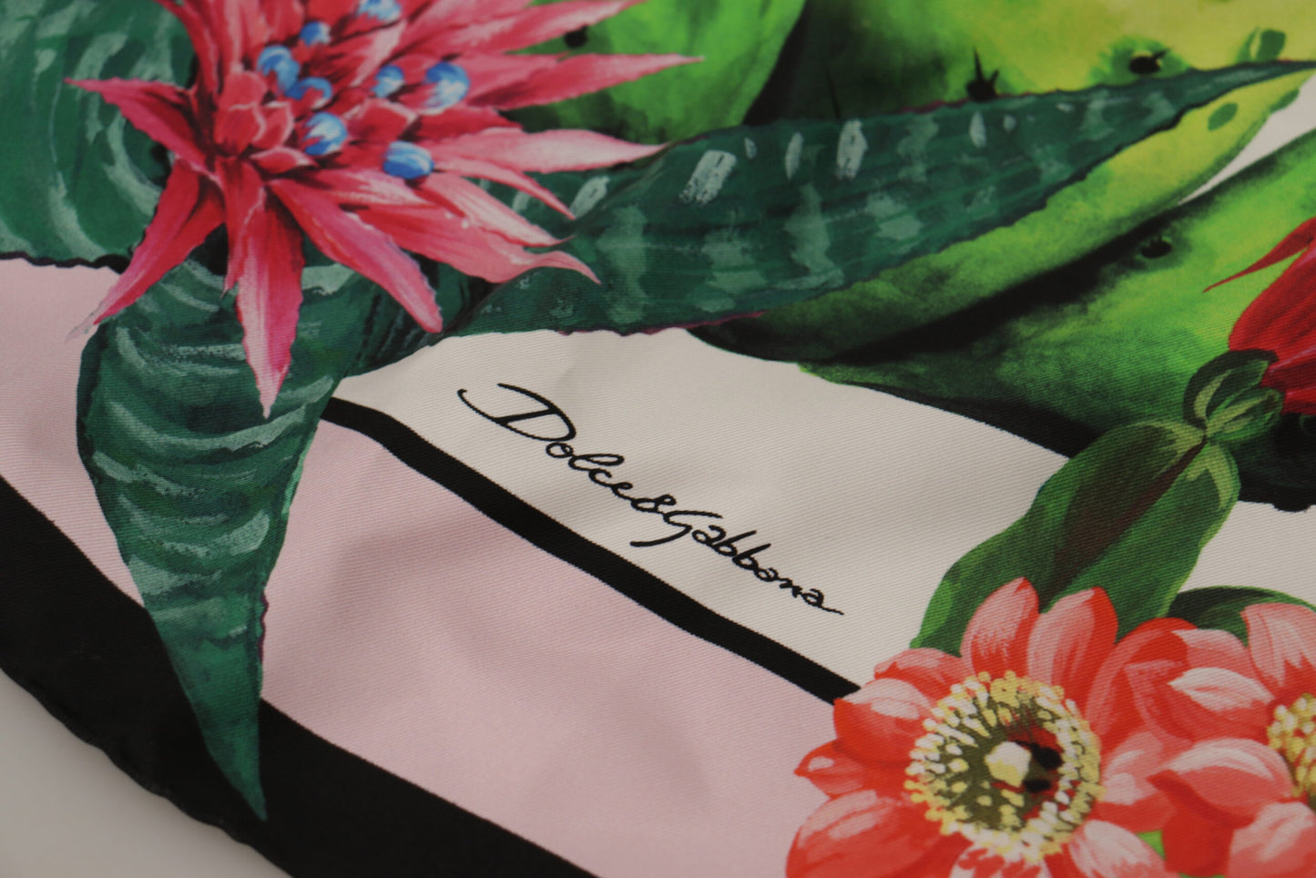 Dolce & Gabbana Floral Silk Square Scarf