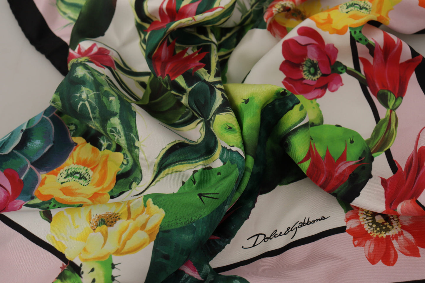 Dolce & Gabbana Floral Silk Square Scarf