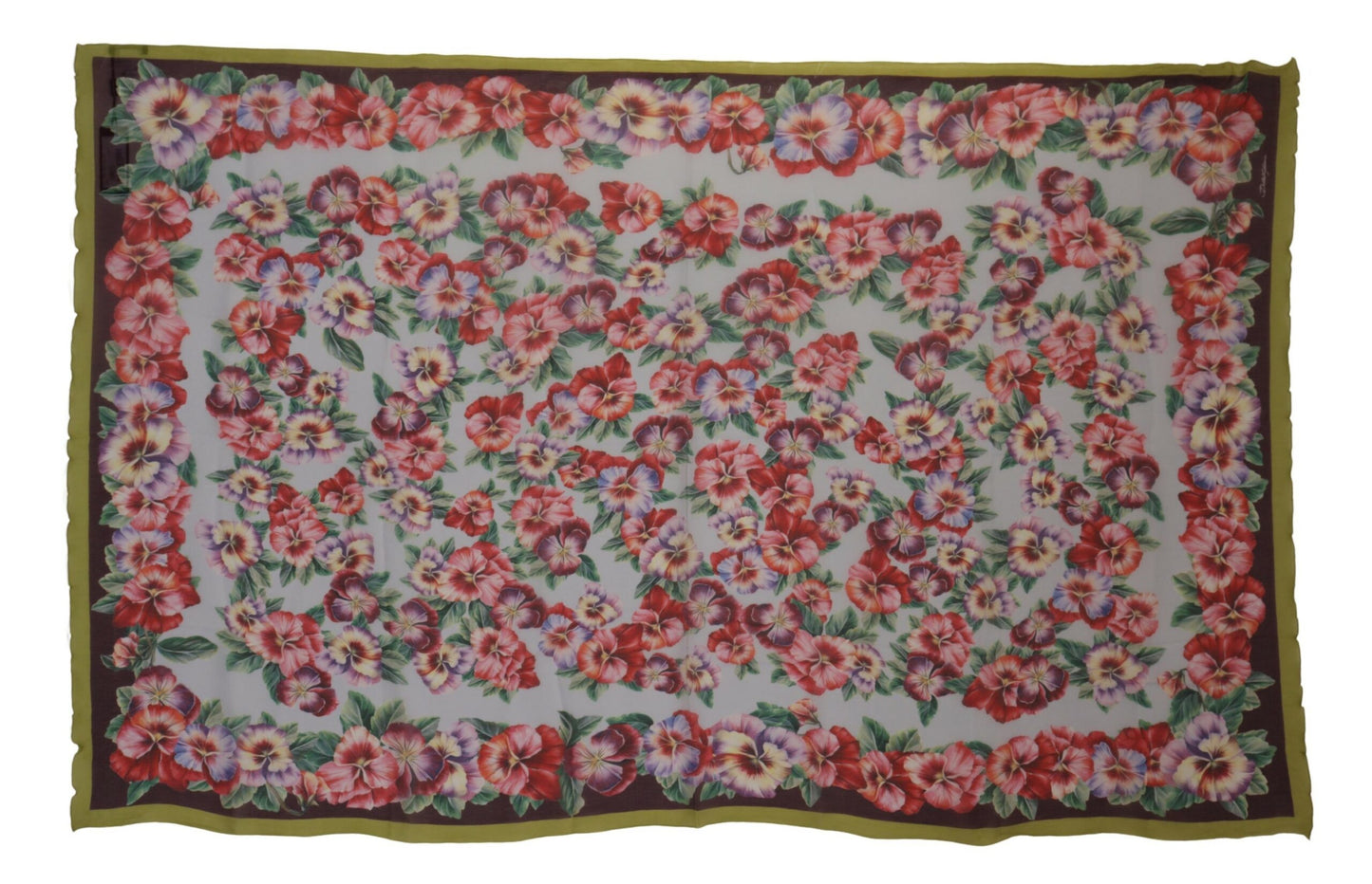 Dolce & Gabbana Floral Elegance Silk Shawl Wrap