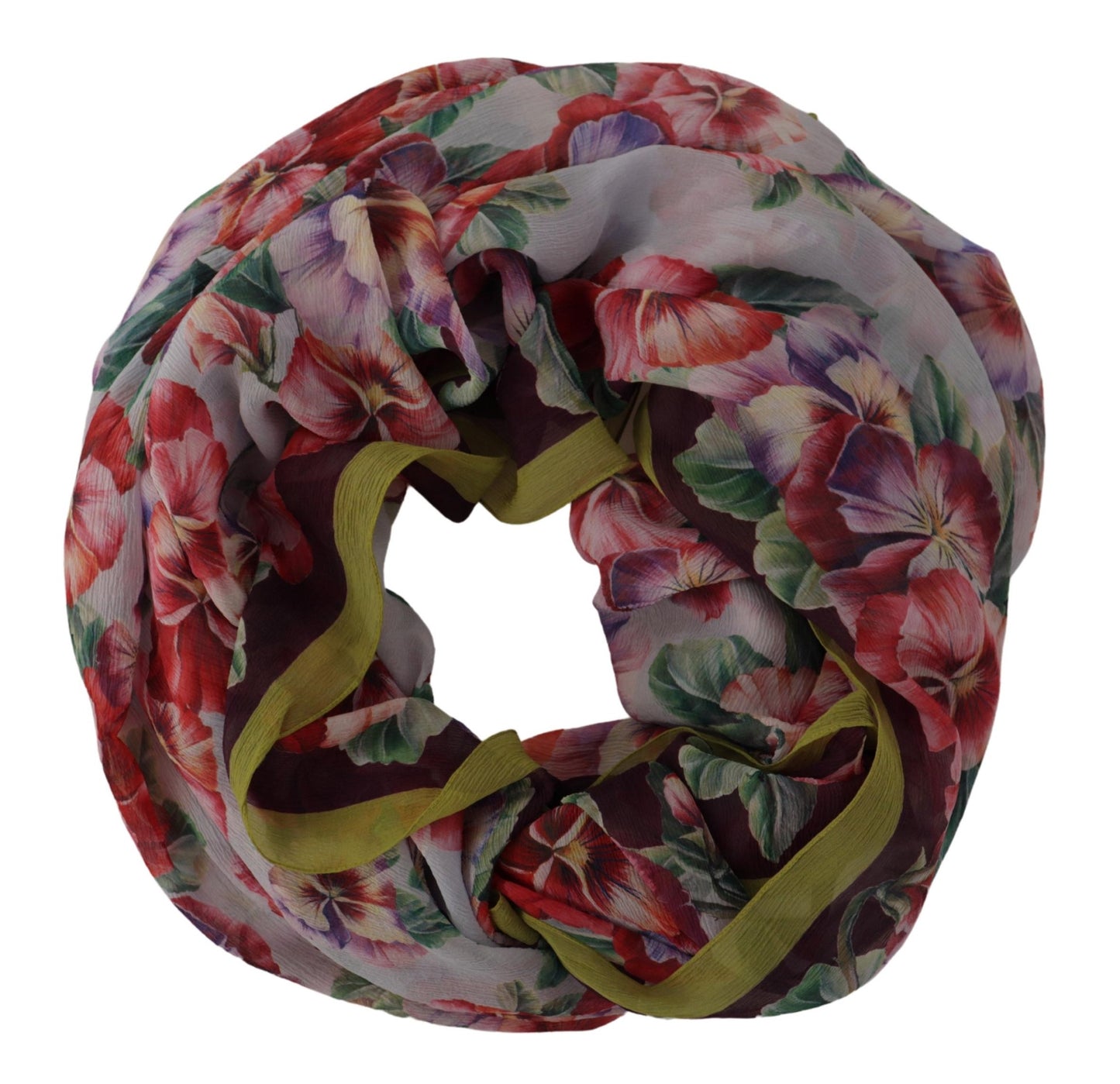 Dolce & Gabbana Floral Elegance Silk Shawl Wrap