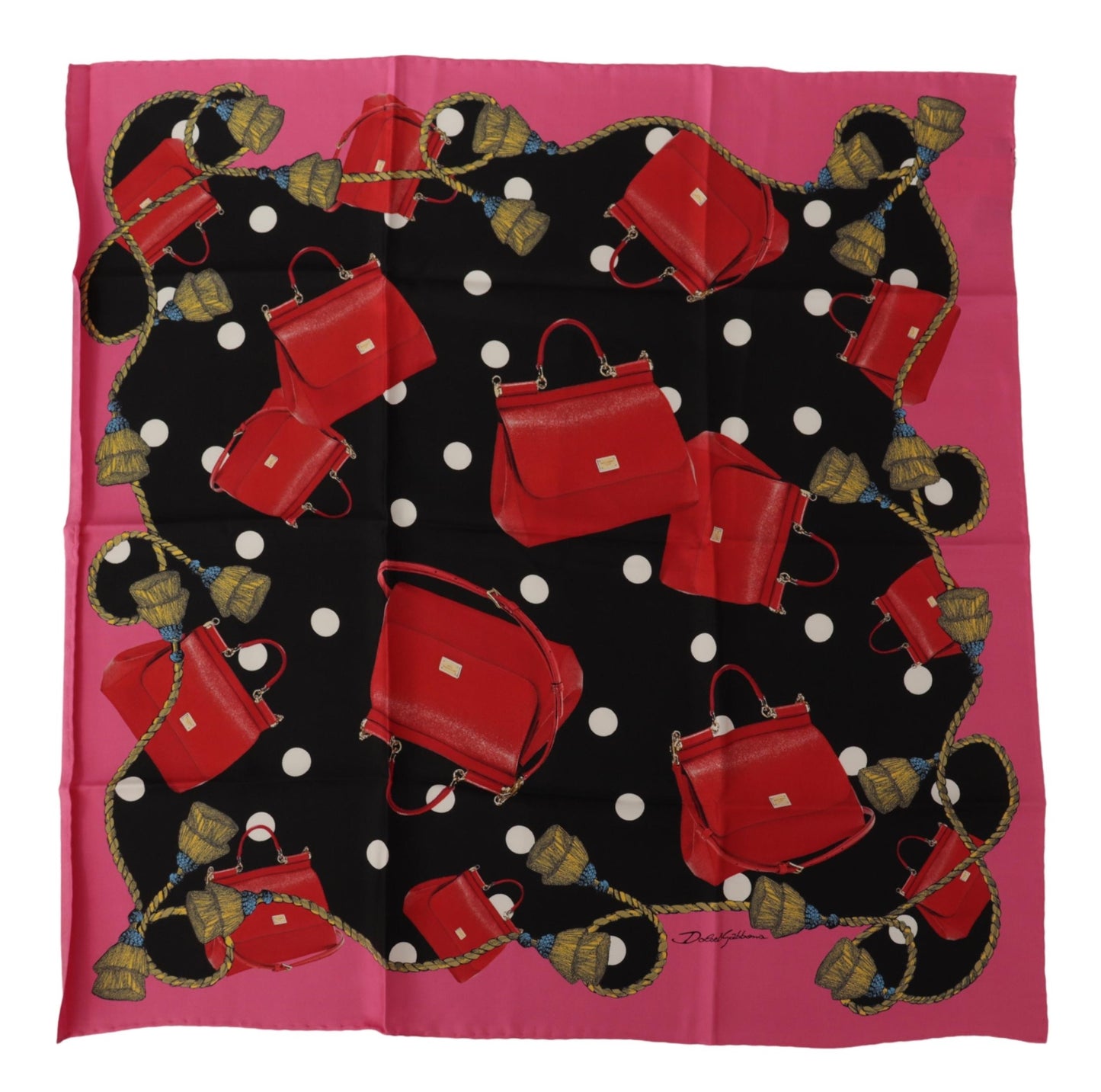 Dolce & Gabbana Elegant Multicolor Silk Square Scarf