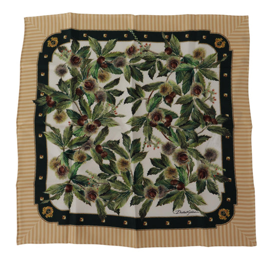 Dolce & Gabbana Elegant Silk Foulard with Currant Print