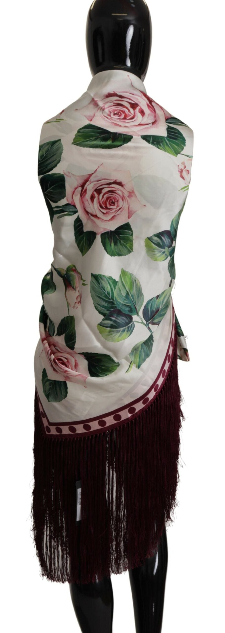 Dolce & Gabbana Tropical Rose Silk-Blend Square Scarf