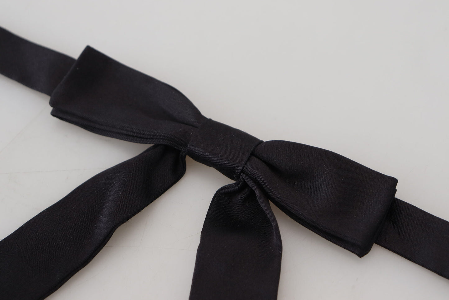 Dolce & Gabbana Elegant Black Silk Bow Tie