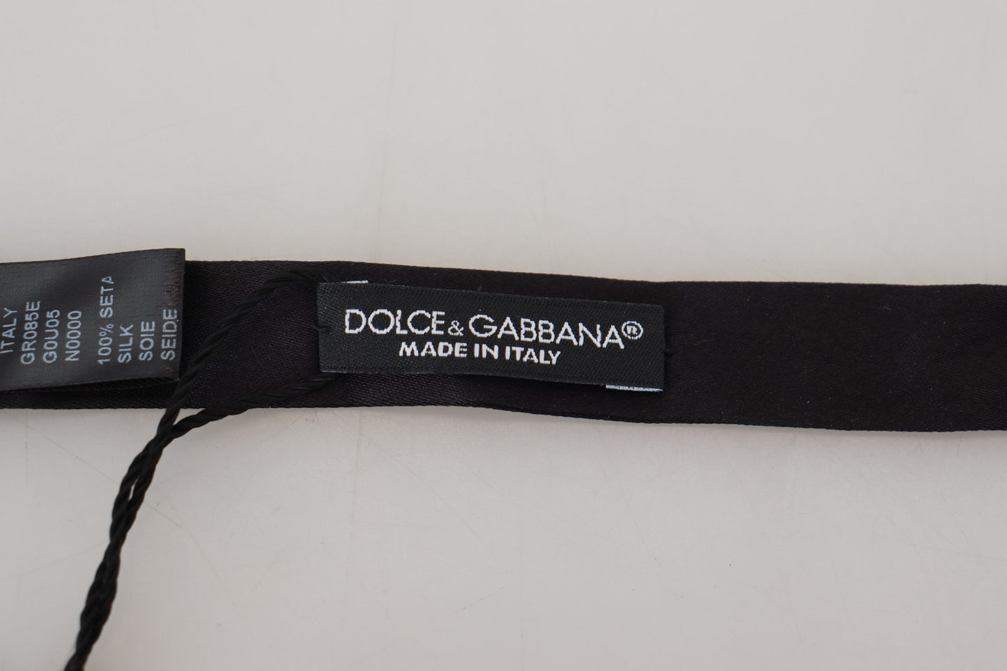 Dolce & Gabbana Elegant Black Silk Bow Tie