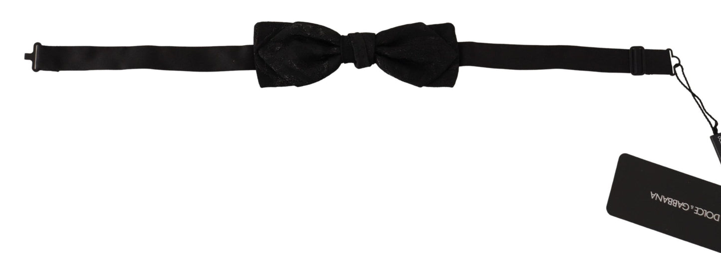 Dolce & Gabbana Elegant Black Silk Blend Bow Tie