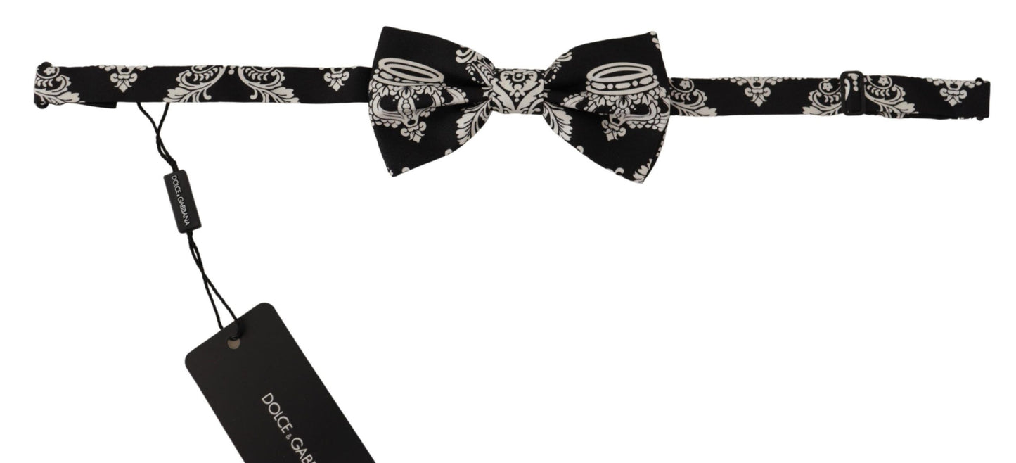 Dolce & Gabbana Elegant Black Silk Bow Tie