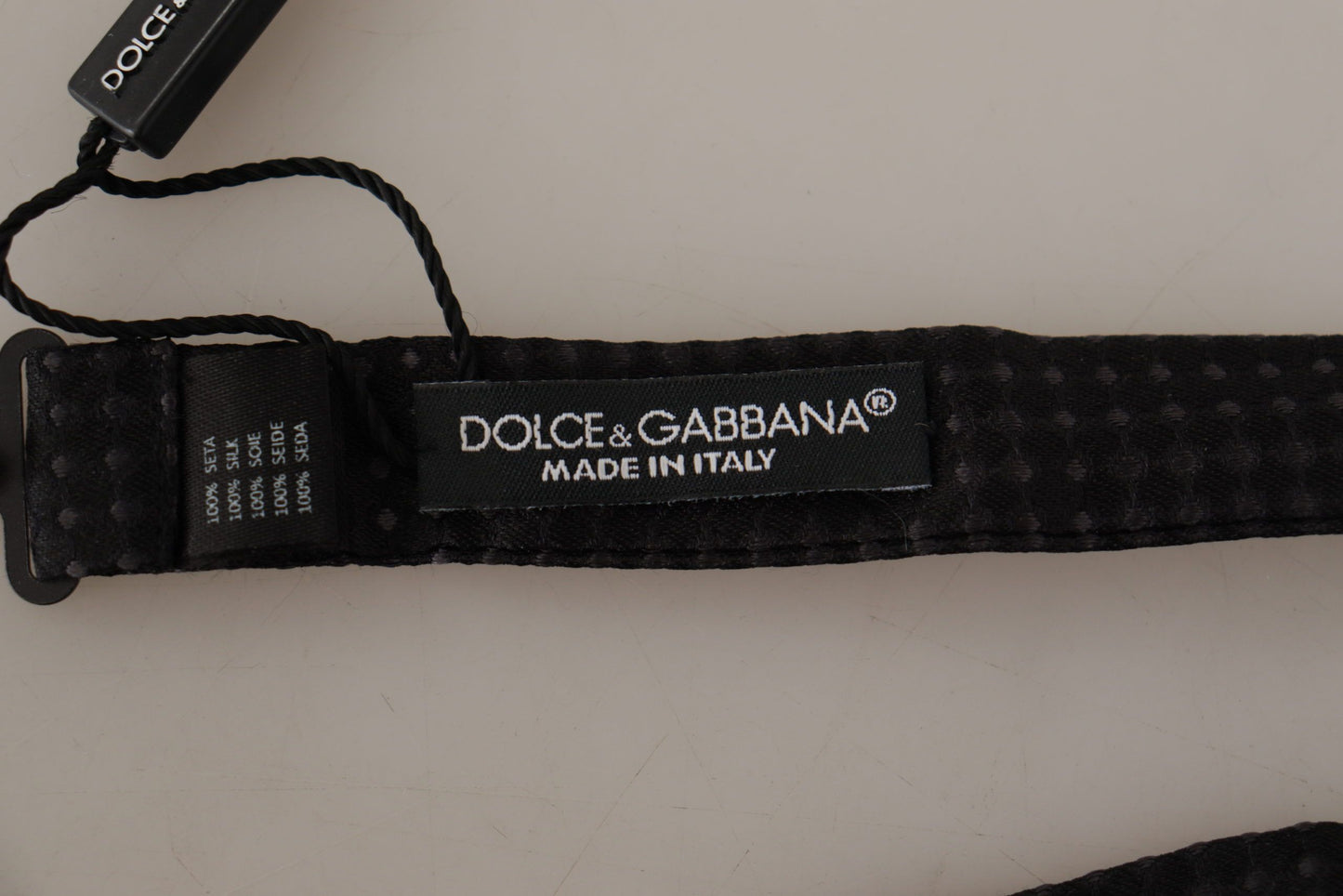 Dolce & Gabbana Elegant Polka Dot Silk Bow Tie