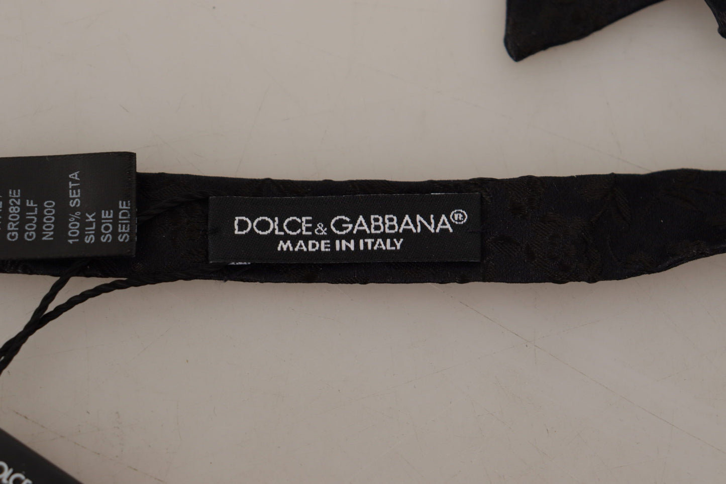 Dolce & Gabbana Elegant Black Silk Bow Tie