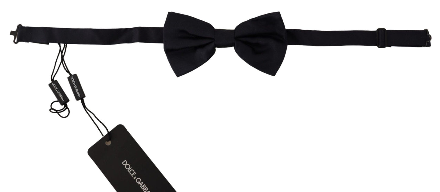 Dolce & Gabbana Elegant Blue Silk Bow Tie