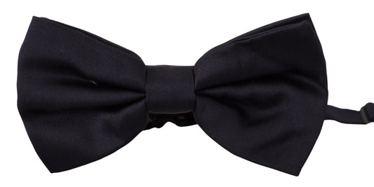 Dolce & Gabbana Elegant Blue Silk Bow Tie