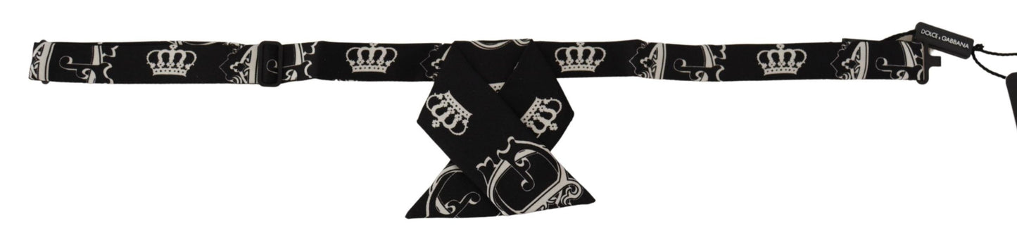 Dolce & Gabbana Elegant Silk Black Bow Tie