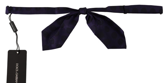 Dolce & Gabbana Elegant Silk Bow Tie in Blue