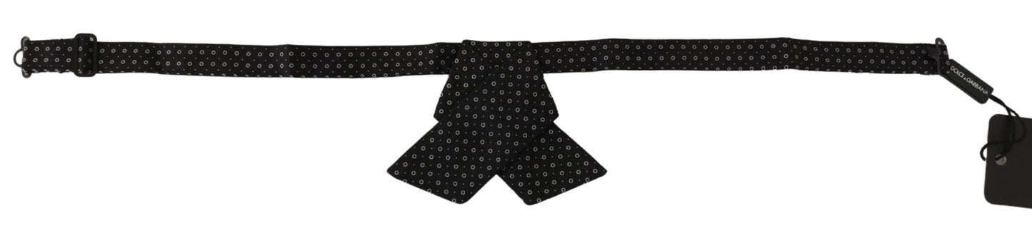 Dolce & Gabbana Elegant Polka Dot Silk Bow Tie