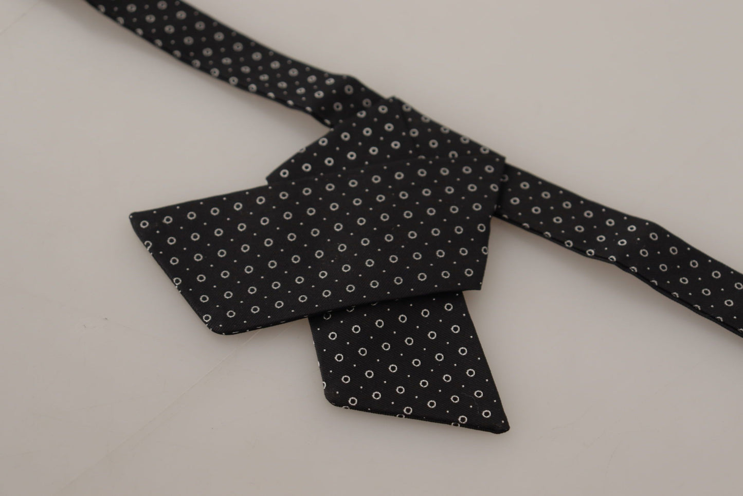 Dolce & Gabbana Elegant Polka Dot Silk Bow Tie