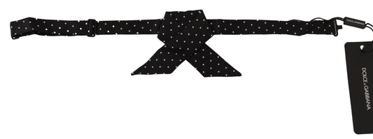 Dolce & Gabbana Elegant Polka Dot Silk Bow Tie