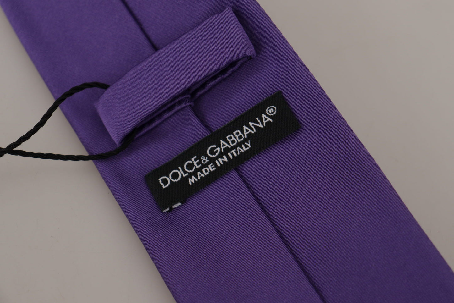 Dolce & Gabbana Elegant Purple Silk Bow Tie