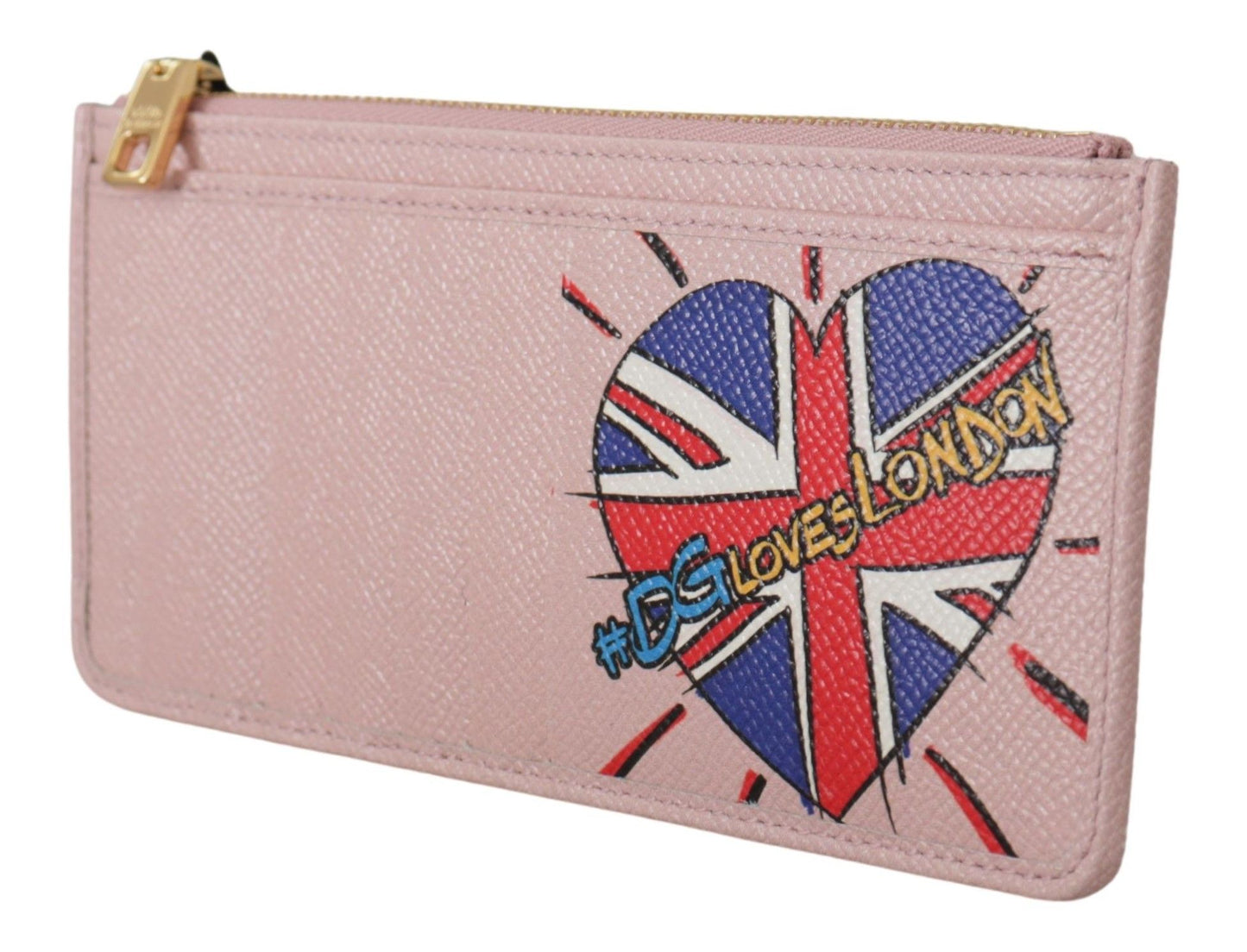 Dolce & Gabbana Pink Leather Long Wallet with Billslot