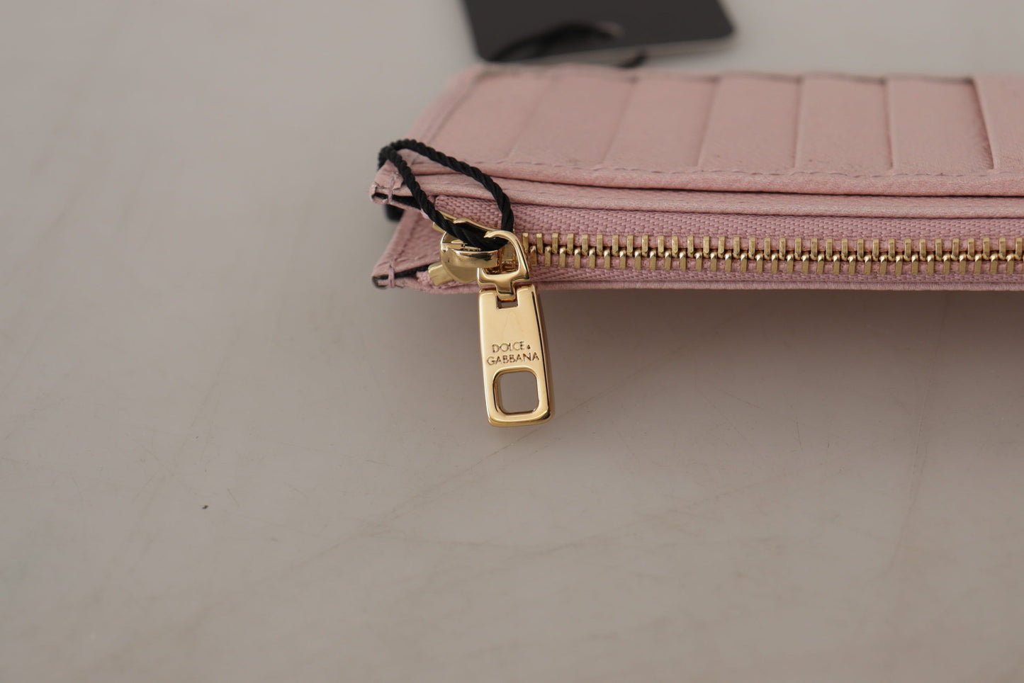 Dolce & Gabbana Pink Leather Long Wallet with Billslot