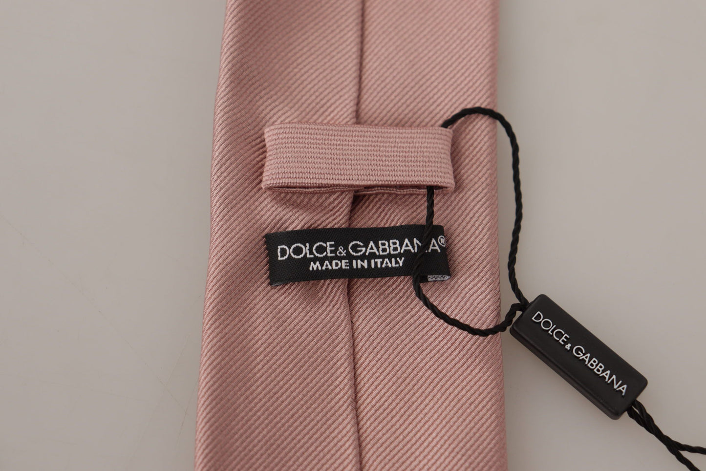 Dolce & Gabbana Elegant Pink Silk Tie for Sophisticated Gentlemen